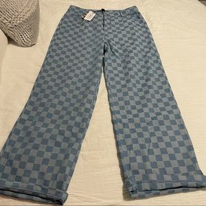 Cider Checkered Jeans